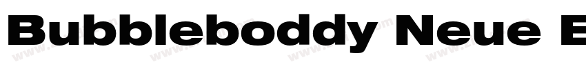 Bubbleboddy Neue Ext字体转换